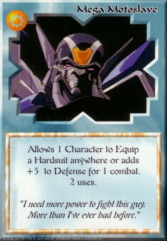 Scan of 'Mega Motoslave' Ani-Mayhem card