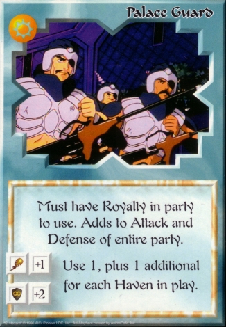 Scan of 'Palace Guard' Ani-Mayhem card