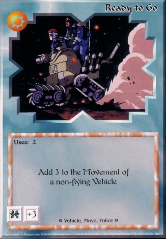 Scan of 'Ready to Go' Ani-Mayhem card