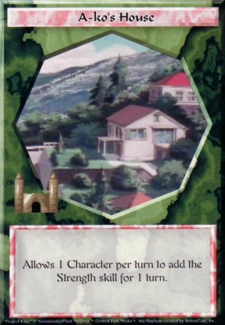 Scan of 'A-ko's House' Ani-Mayhem card