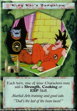 Scan of final 'King Kai's Bungalow' Ani-Mayhem card