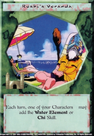 Scan of final 'Roshi's Veranda' Ani-Mayhem card