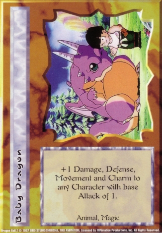Scan of final 'Baby Dragon' Ani-Mayhem card