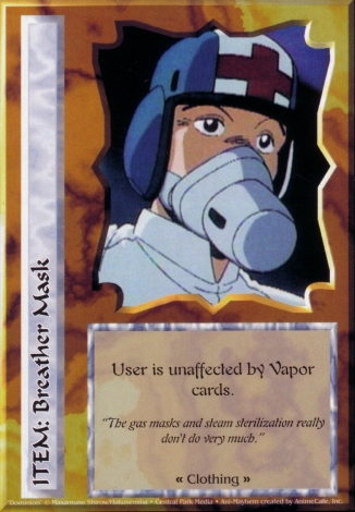 Scan of 'Breather Mask' Ani-Mayhem card