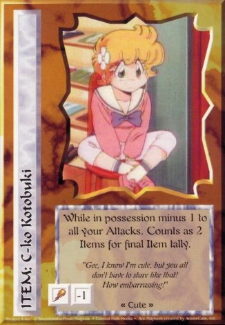 Scan of 'C-ko Kotobuki' Ani-Mayhem card