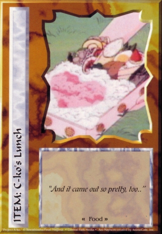 Scan of 'C-ko's Lunch' Ani-Mayhem card