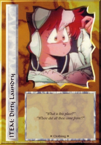 Scan of 'Dirty Laundry' Ani-Mayhem card