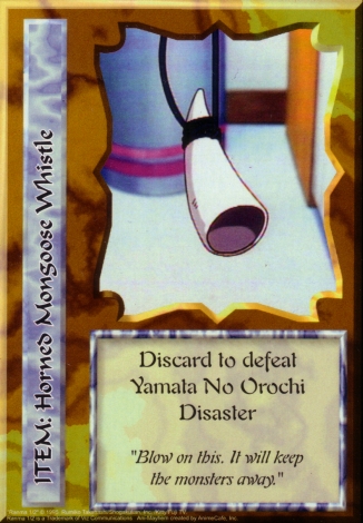 Scan of 'Horned Mongoose Whistle' Ani-Mayhem card