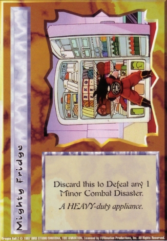 Scan of 'Mighty Fridge' Ani-Mayhem card