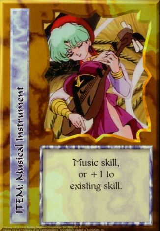 Scan of 'Musical Instrument' Ani-Mayhem card