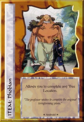 Scan of 'Phobian' Ani-Mayhem card