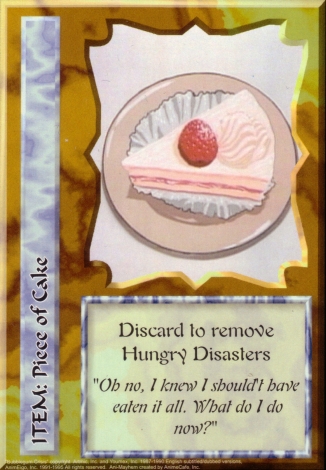Scan of 'Piece of Cake' Ani-Mayhem card