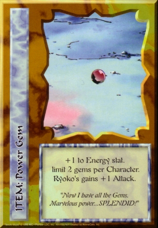 Scan of 'Power Gem' Ani-Mayhem card