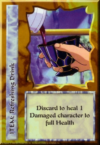 Scan of 'Refreshing Drink' Ani-Mayhem card