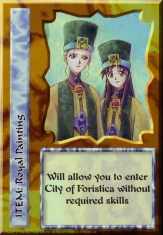 Scan of 'Royal Painting' Ani-Mayhem card