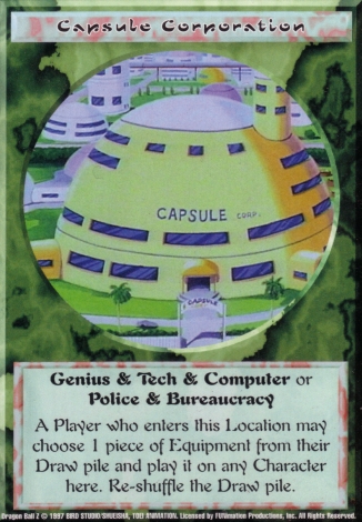 Scan of 'Capsule Corporation' Ani-Mayhem card