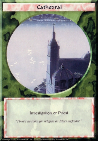 Scan of 'Cathedral' Ani-Mayhem card