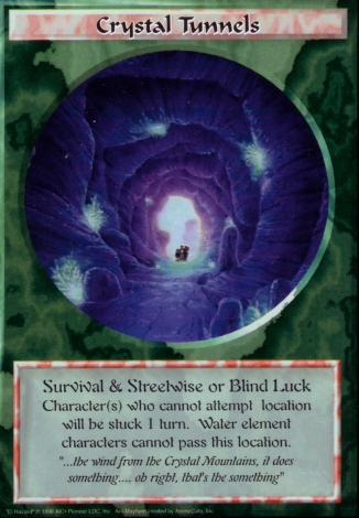 Scan of 'Crystal Tunnels' Ani-Mayhem card