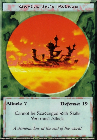 Scan of 'Garlic Jr.'s Palace' Ani-Mayhem card