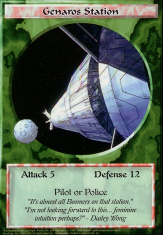 Scan of 'Genaros Station' Ani-Mayhem card