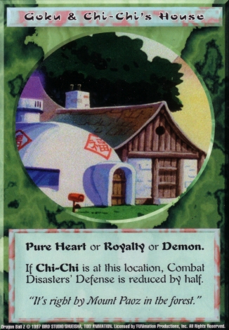 Scan of 'Goku & Chi-Chi's House' Ani-Mayhem card