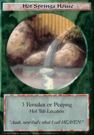 Scan of 'Hot Springs House' Ani-Mayhem card