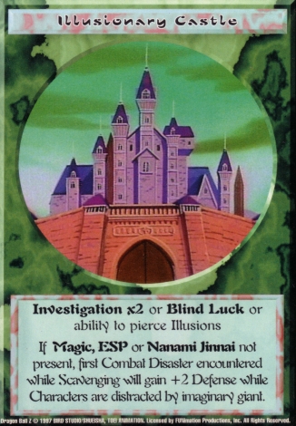 Scan of 'Illusionary Castle' Ani-Mayhem card