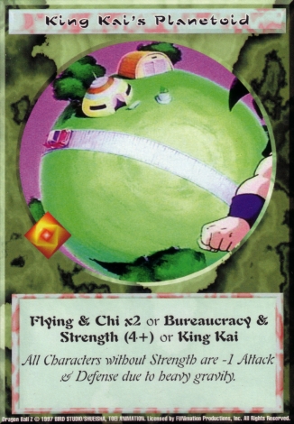 Scan of 'King Kai's Planetoid' Ani-Mayhem card