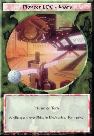 Scan of 'Pioneer LDC - Mars' Ani-Mayhem card