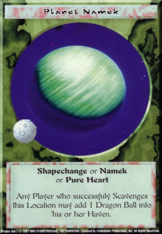 Scan of 'Planet Namek' Ani-Mayhem card