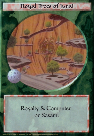 Scan of 'Royal Trees of Jurai' Ani-Mayhem card