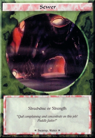 Scan of 'Sewer' Ani-Mayhem card