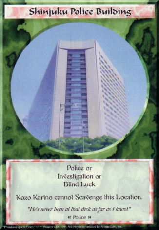 Scan of 'Shinjuku Police Building' Ani-Mayhem card