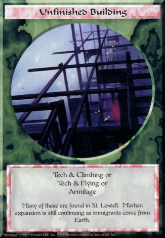 Scan of 'Unfinished Building' Ani-Mayhem card