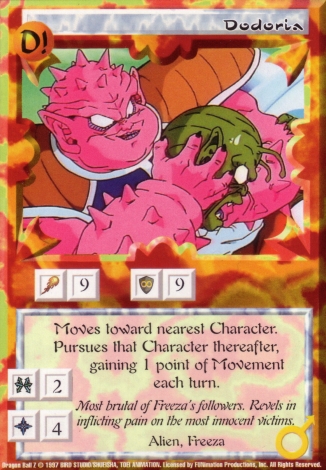 Scan of final 'Dodoria' Ani-Mayhem card