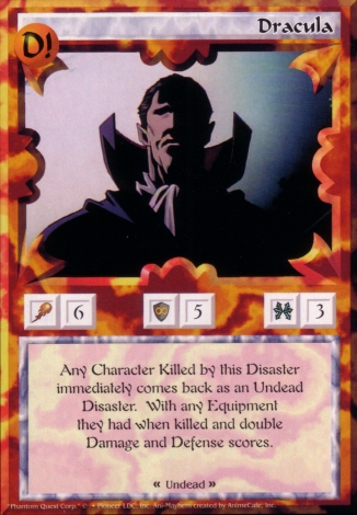 Scan of 'Dracula' Ani-Mayhem card