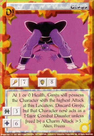 Scan of final 'Ginyu' Ani-Mayhem card