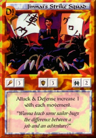 Scan of 'Jinnai's Strike Squad' Ani-Mayhem card