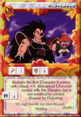 Scan of final 'Kidnapped' Ani-Mayhem card