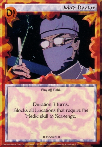 Scan of 'Mad Doctor' Ani-Mayhem card