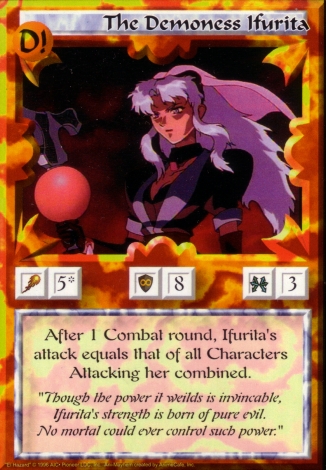 Scan of 'The Demoness Ifurita' Ani-Mayhem card