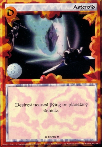 Scan of 'Asteroid' Ani-Mayhem card