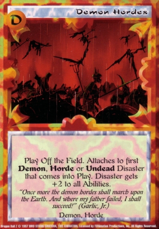 Scan of 'Demon Hordes' Ani-Mayhem card