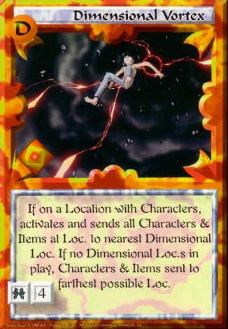 Scan of 'Dimensional Vortex' Ani-Mayhem card