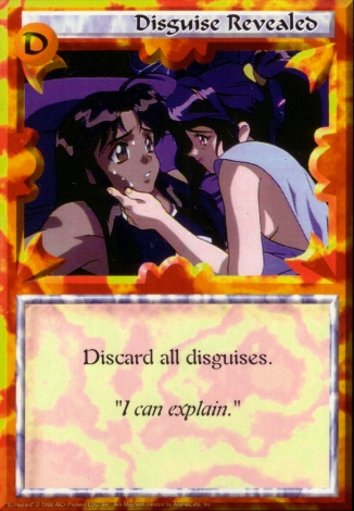 Scan of 'Disguise Revealed' Ani-Mayhem card