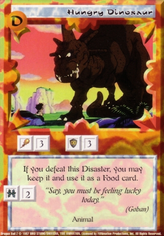 Scan of 'Hungry Dinosaur' Ani-Mayhem card