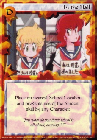 Scan of 'In the Hall' Ani-Mayhem card