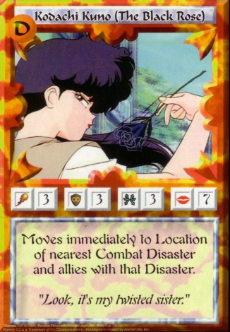 Scan of 'Kodachi Kuno (The Black Rose)' Ani-Mayhem card