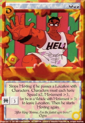 Scan of 'Mez' Ani-Mayhem card