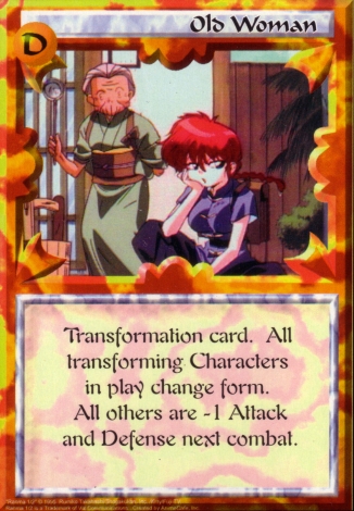 Scan of 'Old Woman' Ani-Mayhem card